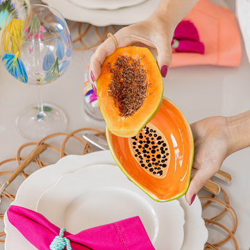 Dupla de Porta Mamões em Cerâmica - Sementes